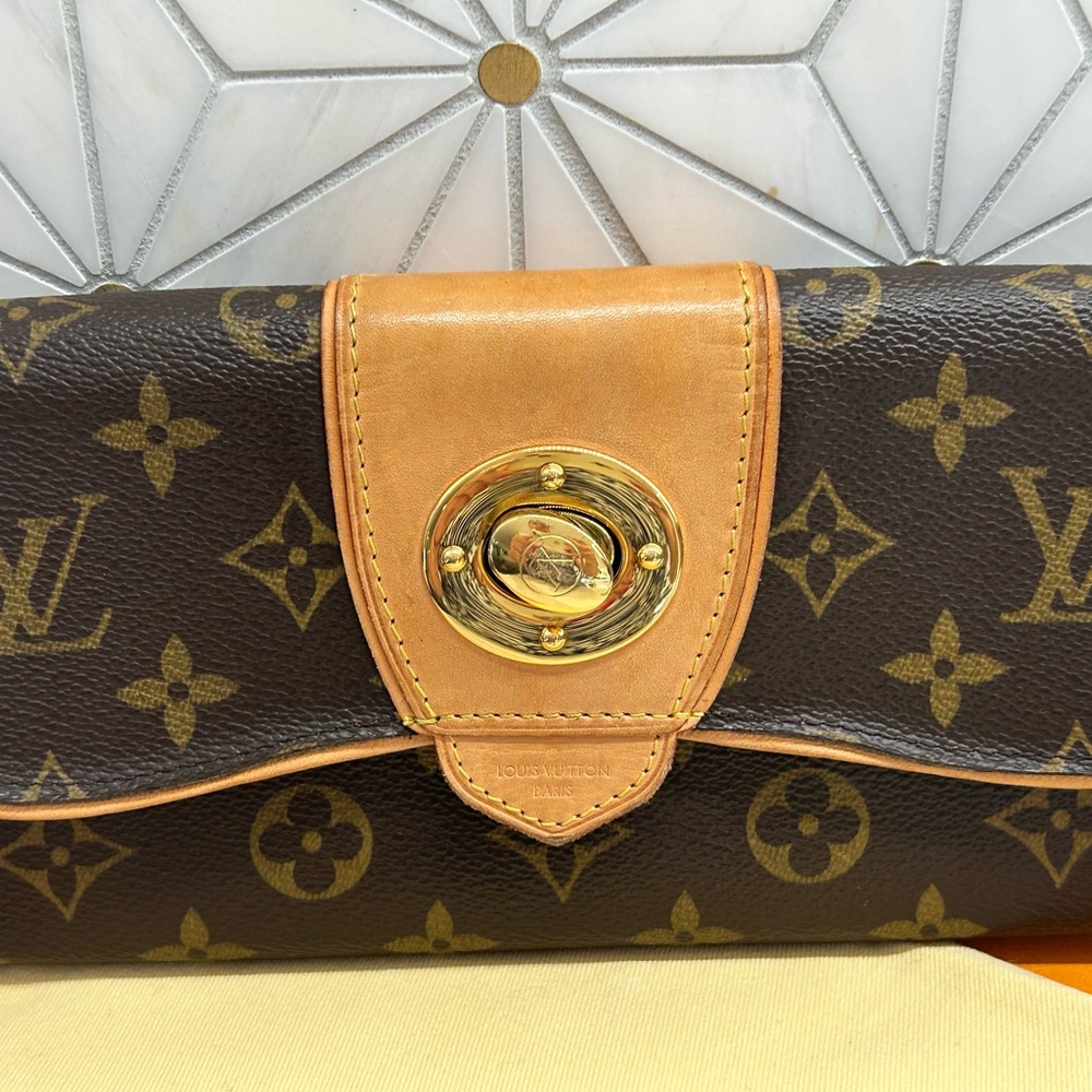 Louis Vuitton Tan and Brown Monogram Wristlet